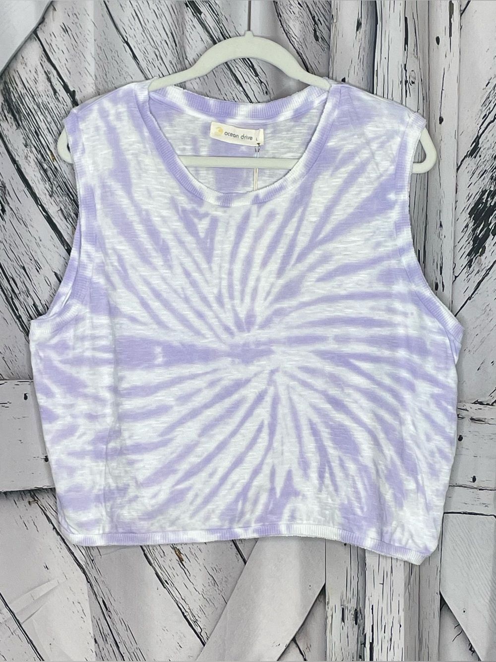 NWT Ocean Drive tie dye T-shirt sleeveless L